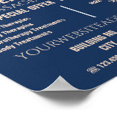 Massagetische, Massagetherapie, Massageraum Poster (Ecke)