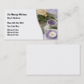 Massagewellness-Thema Visitenkarte (Vorne/Hinten)