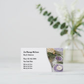 Massagewellness-Thema Visitenkarte (Stehend Vorderseite)