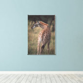 Massai Giraffe 3 Leinwanddruck (Insitu (Holzboden))