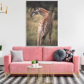 Massai Giraffe 3 Leinwanddruck (Insitu (Wohnzimmer))