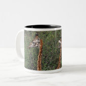 Massai Giraffe 3 Zweifarbige Tasse (Vorderseite Links)