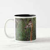 Massai Giraffe 3 Zweifarbige Tasse (Links)