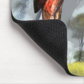 Massai im Morgendunst Mousepad (Ecke)