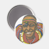 Massai Magnet (Vorderseite/Rückseite)