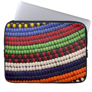 Massai-Stammesperlenmuster Laptopschutzhülle