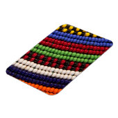 Massai Tribal Bead Pattern Magnet (Linke Seite)
