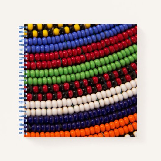 Massai Tribal Bead Pattern Notizblock (Vorderseite)