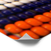 Massai Tribal Bead Pattern Poster (Ecke)