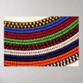 Massai Tribal Bead Pattern Poster (Vorne)