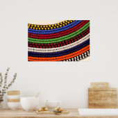 Massai Tribal Bead Pattern Poster (Küche)