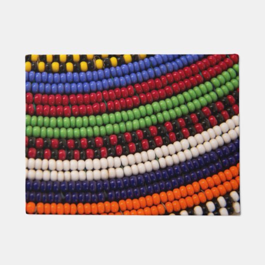 Massai Tribal Beat Pattern Fußmatte (Vorderseite)