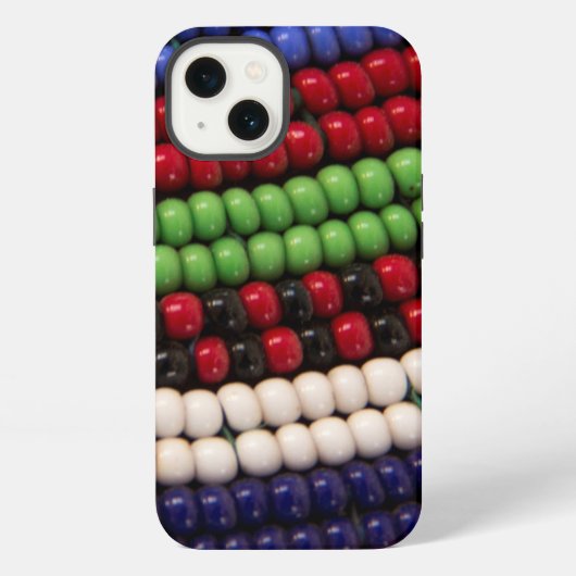 Massai Tribal Beat Pattern iPhone Hülle (Rückseite)