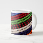 Massai Tribal Beat Pattern Jumbo-Tasse (Vorderseite Rechts)