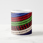 Massai Tribal Beat Pattern Jumbo-Tasse (Vorderseite)