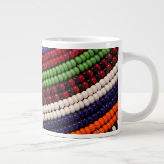 Massai Tribal Beat Pattern Jumbo-Tasse (Rechts)