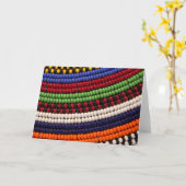 Massai Tribal Beat Pattern Karte (Gelbe Blume)