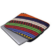 Massai Tribal Beat Pattern Laptopschutzhülle (Vorne Knopf)