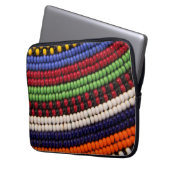 Massai Tribal Beat Pattern Laptopschutzhülle (Vorderseite Links)