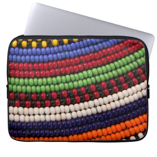 Massai Tribal Beat Pattern Laptopschutzhülle (Vorderseite)