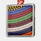 Massai Tribal Beat Pattern Ornament Aus Metall (Links)