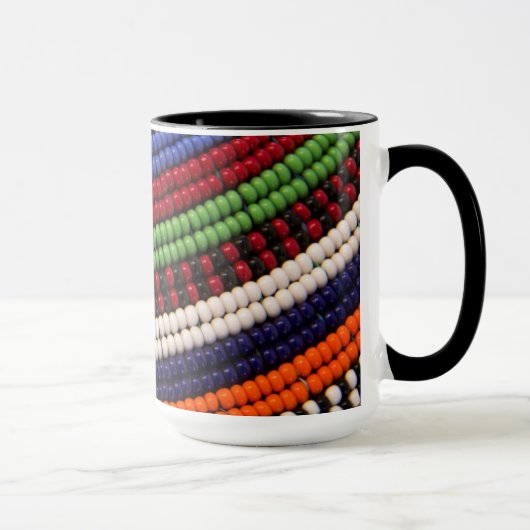 Massai Tribal Beat Pattern Tasse (Rechts)