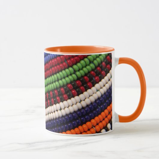 Massai Tribal Beat Pattern Tasse (Rechts)