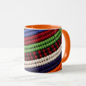 Massai Tribal Beat Pattern Tasse (VorderseiteRechts)