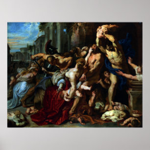 Massaker der Unschuldige durch Peter Paul Rubens Poster