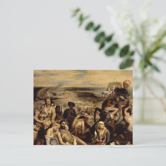 Massaker in Chios Postkarte (Stehend Vorderseite)