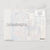 Massaker in Chios (Studie) von Eugene Delacroix Postkarte (Rückseite)