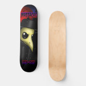 Massaker: Plague Doctor Skateboard (Vorderseite)