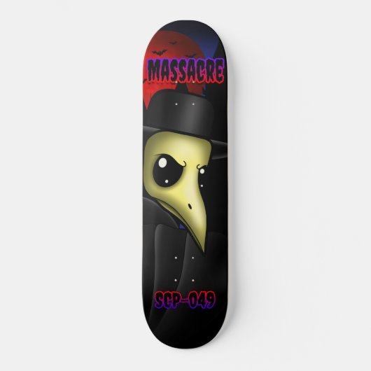 Massaker: Plague Doctor Skateboard (Vorderseite)