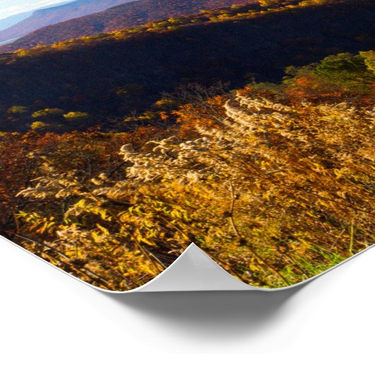 Massanutten im Herbst, Virginia Poster (Ecke)