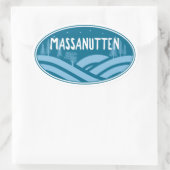 Massanutten Resort Virginia Außenbereich Ovaler Aufkleber (Tasche)
