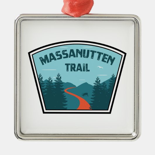 Massanutten Trail Virginia Ornament Aus Metall (Vorne)