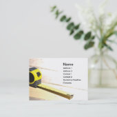 Maßband Visitenkarte (Stehend Vorderseite)