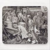 Masse an Bord eines Tee-Schiffs im London brechend Mousepad (Vorne)