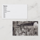 Masse an Bord eines Tee-Schiffs im London brechend Visitenkarte (Vorne/Hinten)