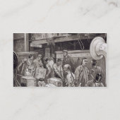 Masse an Bord eines Tee-Schiffs im London brechend Visitenkarte (Rückseite)