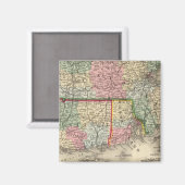 Masse, Conn, RI Karte von Mitchell Magnet (Vorderseite/Rückseite)