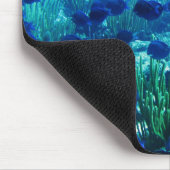 Masse der blauen Discus-Fische Mousepad (Ecke)