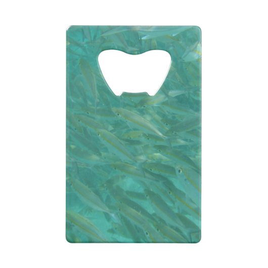 Masse der Fische Kreditkartenflaschenöffner (Rückseite)