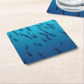 Masse der Fische Rechteckiger Pappuntersetzer (angewinkelt)