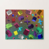 Masse der Formen in 3-D Puzzle (Horizontal)