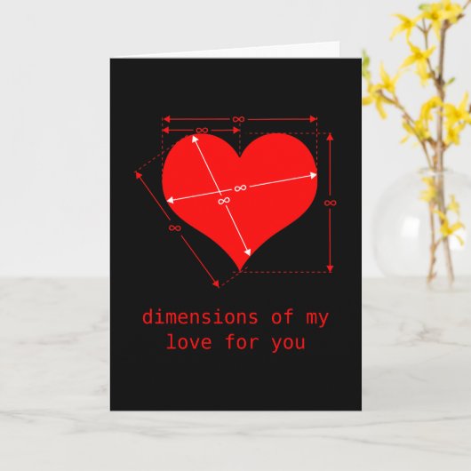 Maße der Liebe Karte (Gelbe Blume)