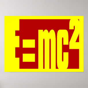 Masse-Energie Gleichwertigkeit Poster