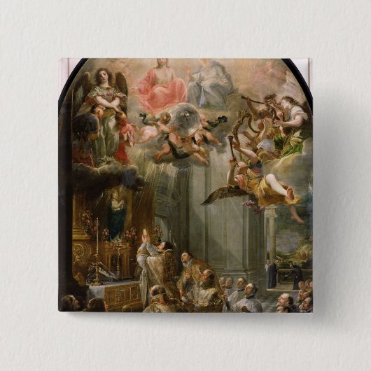 Masse für den Auftrag von Trinitarians, 1666 Button (Vorderseite)