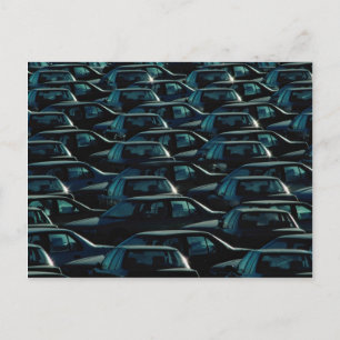 Masse importierter Autos im Lagerdepot, Toronto, O Postkarte