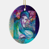 MASSE IN BLAU, Monogramm Keramik Ornament (Rechts)